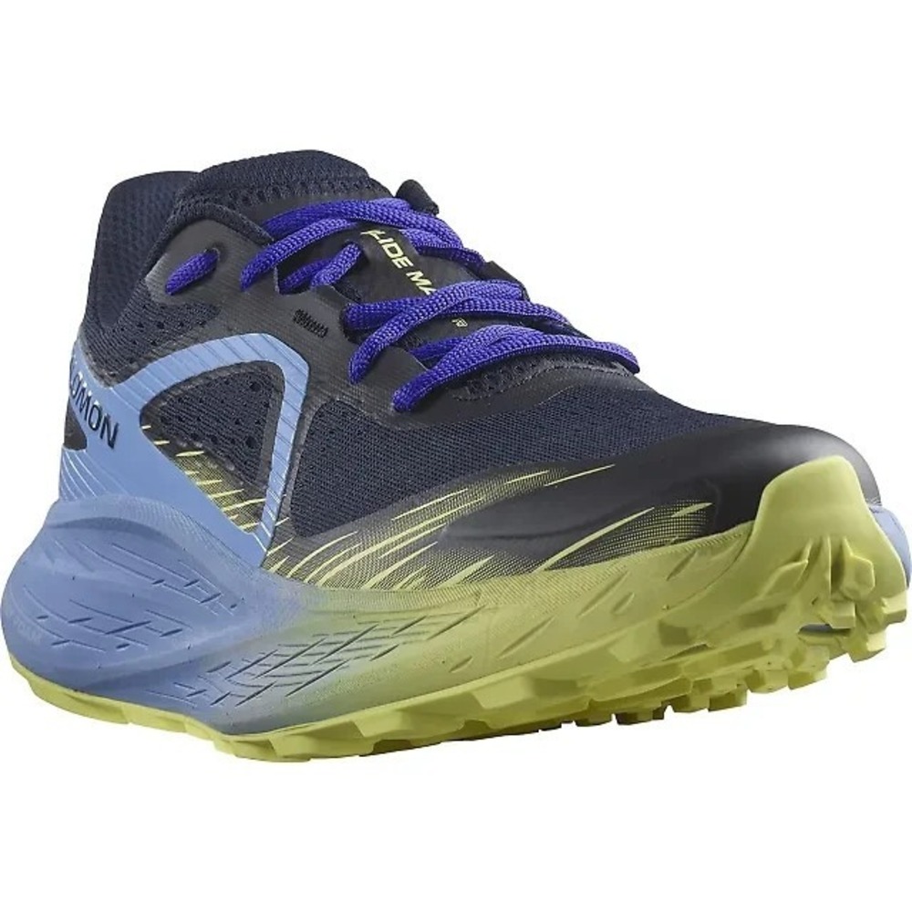 NEW Salomon Glide Max TR Mens Size 13 Blue/Black Running Shoes 470453 - Picture 3 of 6